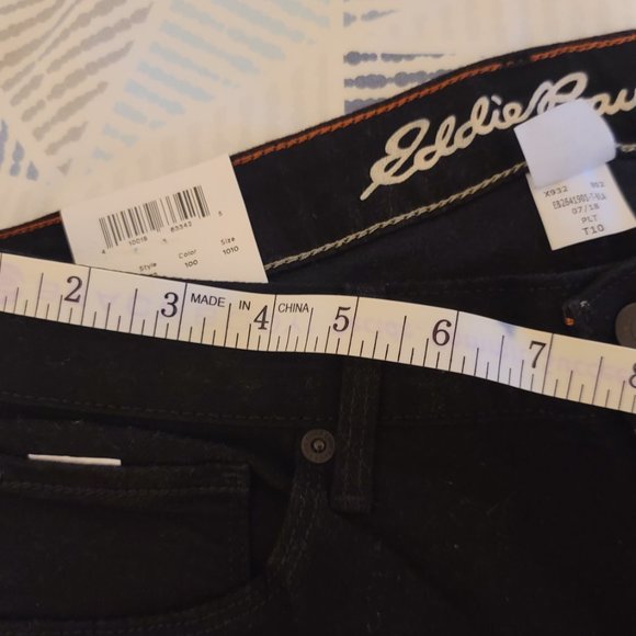 Eddie Bauer Women's Jeans Black 10 Tall NWT - Picture 5 of 7
